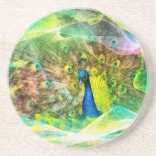 Dessous De Verre En Grès Paiement numérique de Peacock