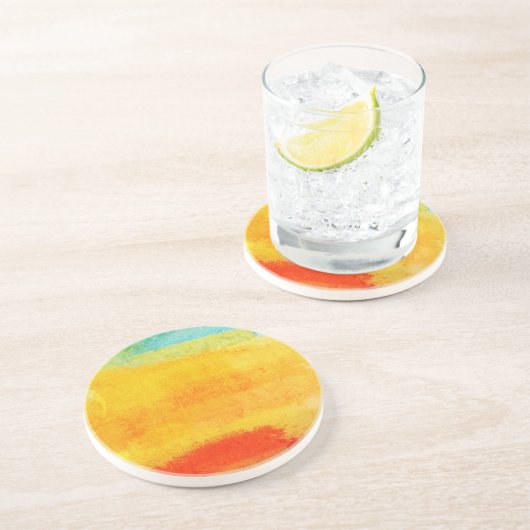 Dessous De Verre En Grès Painting (Côté)