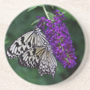 Dessous De Verre En Grès Paire de papillons de cerf-volant en papier