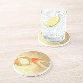 Dessous De Verre En Grès Paisible poisson rouge japonais (Côté)