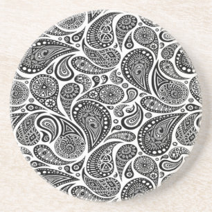 Dessous De Verre En Grès Paisley
