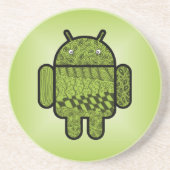 Dessous De Verre En Grès Paisley Character pour le robot Android™ (Devant)