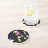 Dessous De Verre En Grès "PAIX" dans l'art des fleurs Imprimer (Côté)