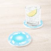 Dessous De Verre En Grès Paix – Fleur de Vie (Côté)