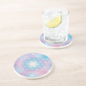 Dessous De Verre En Grès Paix Intérieure – Fleur de Vie (Côté)