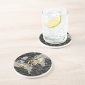 Dessous De Verre En Grès Paix mondiale (Côté)