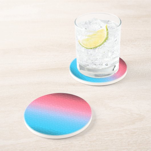 Dessous De Verre En Grès Paix ~ Soleil (Côté)