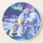 Dessous De Verre En Grès Pal polaire (Devant)