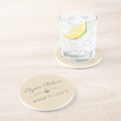 Dessous De Verre En Grès Palais de l'Élysée Latitude Longitude (Côté)