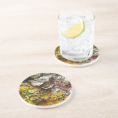 Dessous De Verre En Grès Palette de l'artiste #1 (Côté)