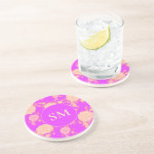 Dessous De Verre En Grès Palm Royale Floral (Côté)