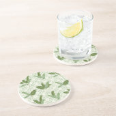 Dessous De Verre En Grès Palmettes tropicales (Côté)