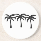 Dessous De Verre En Grès Palmiers tropicaux (Devant)