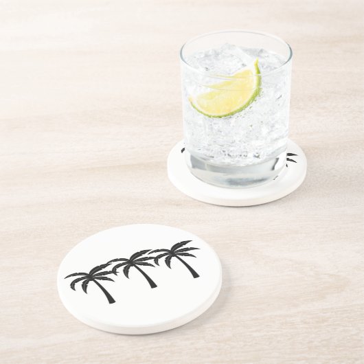 Dessous De Verre En Grès Palmiers tropicaux (Côté)