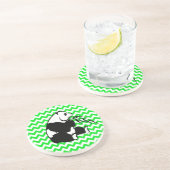 Dessous De Verre En Grès Panada sur Irish Green Chevron (Côté)