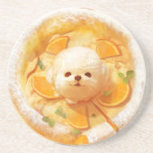 Dessous De Verre En Grès Pancake hollandais bébé avec crème glacée de chien (Devant)