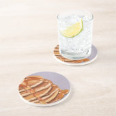 Dessous De Verre En Grès Pancakes Shortstack Petit-déjeuner Peinture (Côté)