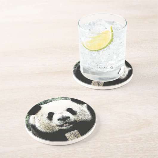 Dessous De Verre En Grès Panda (Côté)