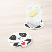 Dessous De Verre En Grès Panda affectueux (Côté)