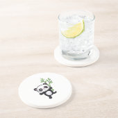 DESSOUS DE VERRE EN GRÈS PANDA AVEC BAMBOU (Côté)