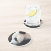 Dessous De Verre En Grès Panda Bear Hugs (Côté)