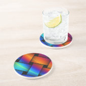 Dessous De Verre En Grès Panier arc-en-ciel (Côté)