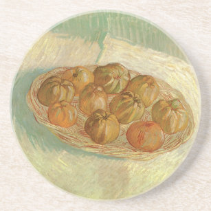 Dessous De Verre En Grès Panier de pommes encore vie par Vincent van Gogh