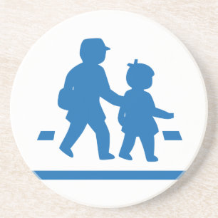 Dessous De Verre En Grès Panneau de signalisation scolaire >> Japonais