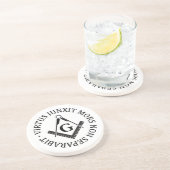 Dessous De Verre En Grès Panneau franc-maçonnerie (Côté)