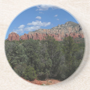 Dessous De Verre En Grès Panorama des rochers rouges à Sedona Arizona