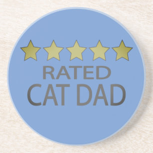 Dessous De Verre En Grès Papa chat cinq étoiles