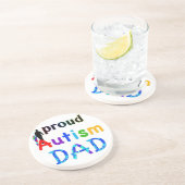 Dessous De Verre En Grès Papa de l'autisme fier (Côté)