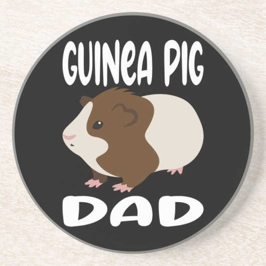 Dessous De Verre En Grès Papa de porc de Guinée (Devant)