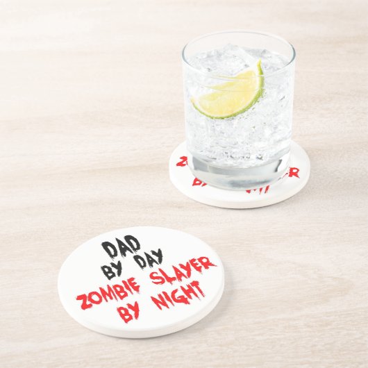 Dessous De Verre En Grès Papa Zombie Slayer (Côté)