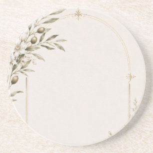 Dessous De Verre En Grès Papeterie de mariage romantique au vignoble 