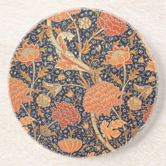Dessous De Verre En Grès Papier peint fleur de William Morris Cray (Devant)