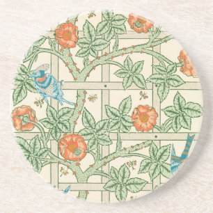Dessous De Verre En Grès Papier peint victorien en treillis de William Morr