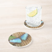 Dessous de verre en grès Papillon (Côté)
