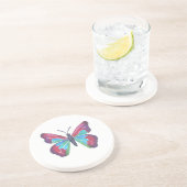 Dessous De Verre En Grès Papillon (Côté)