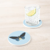 Dessous De Verre En Grès Papillon (Côté)