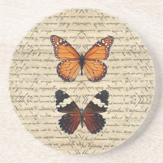 Dessous De Verre En Grès papillon (Devant)