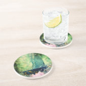 Dessous De Verre En Grès Papillon (Côté)