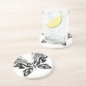 Dessous De Verre En Grès Papillon Abstrait (Côté)