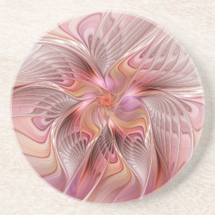 Dessous De Verre En Grès Papillon coloré abstrait Art Fantastique Fractal