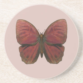 Dessous De Verre En Grès Papillon Coq Rouge