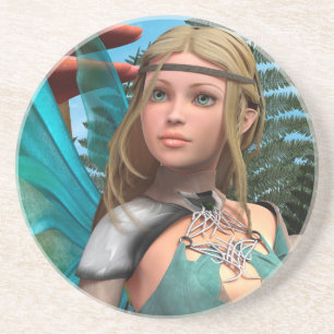 Dessous De Verre En Grès Papillon de fée