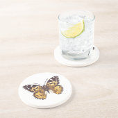 Dessous De Verre En Grès Papillon de femme peint (Côté)