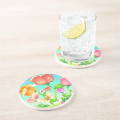 Dessous De Verre En Grès Papillon du jardin de Tulip (Côté)