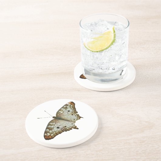 Dessous De Verre En Grès Papillon exotique de Sainte-Lucie (Côté)