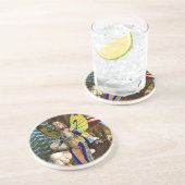 Dessous De Verre En Grès Papillon Fée (Côté)